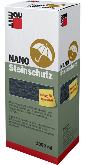 La protection pour pierre NANO Baumit est disponible en bouteille d'un litre.