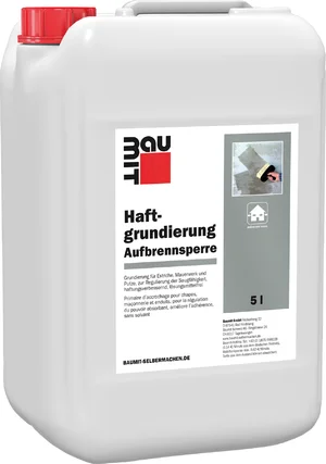 La couche d'accrochage de Baumit est disponible en bidon de 5 litres.