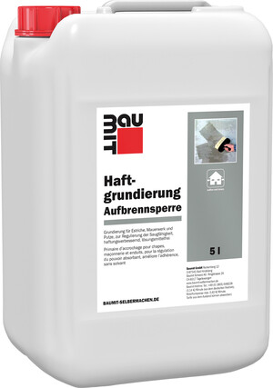 La couche d'accrochage de Baumit est disponible en bidon de 5 litres.