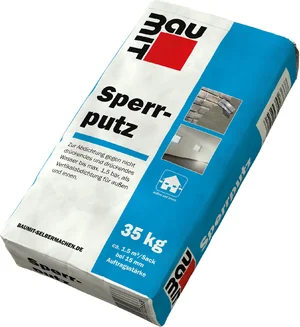 Enduit imperméabilisant Baumit 35 kg, idéal pour l'étanchéité contre l'eau sous pression ; convient pour l'intérieur et l'extérieur.