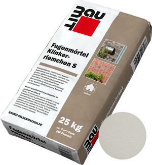 Le mortier de jointoiement pour plaquettes de parement en clinker S est disponible en sac papier de 25 kg dans la teinte blanc extra.