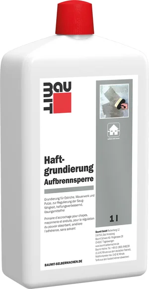 La couche d'accrochage Baumit est disponible en bouteille de 1 litre.