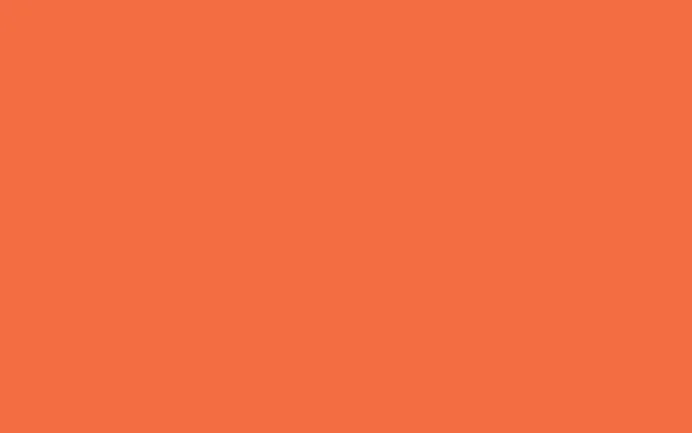 Fond orange uni comme exemple d’aménagement mural avec les couleurs Baumit.