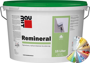 La couche de fond Remineral est disponible en seau plastique de 15 litres dans des teintes pastel.