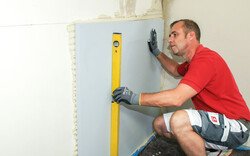 Kalziumsilikatplatte Lage prüfen