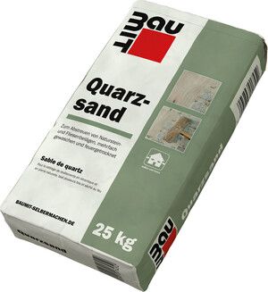 Le sable de quartz Baumit est disponible en sac en papier de 25 kg.
