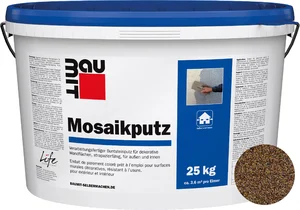 Der Baumit Mosaikputz ist im Farbton M 316 Kosh im 25 kg Eimer erhältlich.