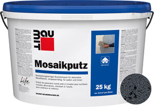 Le crépi mosaïque Baumit est disponible dans la teinte M 343 Etnaen seau de 25 kg.