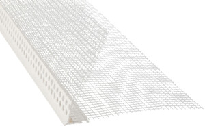 !Gewebe-Eckwinkel mit integrierter Abzugskante zum Schutz der Kanten und vor Putzabplatzungen.!