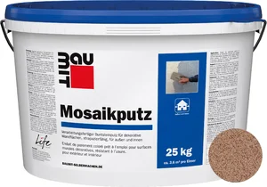 Der Baumit Mosaikputz ist im Farbton M 305 Victoria im 25 kg Eimer erhältlich.