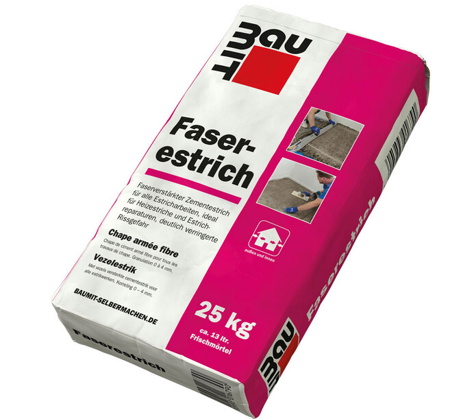 Produktbild zum Baumit Faserestrich im 25 kg Sack.