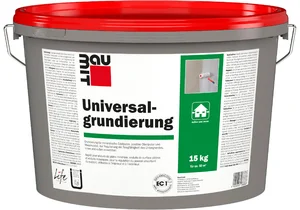 Die Universalgrundierung ist im 15 kg Eimer in der Farbe Weiß erhältlich.