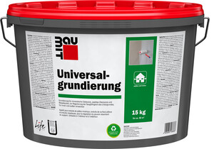 L'apprêt universel est disponible en seau de 15 kg en couleur blanche.