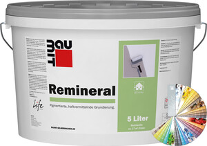 La couche de fond Remineral est disponible en seau plastique de 5 litres dans des teintes pastel.