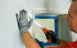 Laibungsplatte - Überstand absägen