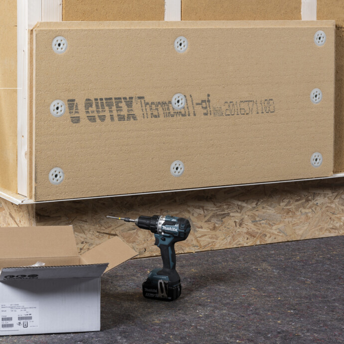 Schéma des chevilles à visser STR Bois