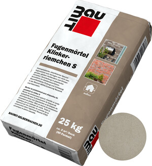 Le mortier de jointoiement pour plaquettes de parement en clinker S est disponible en sac papier de 25 kg dans la teinte blanc gris.
