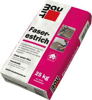 Der Baumit Faserestrich ist im 25 kg Papiersack erhältlich.