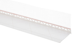 Le profil à insérer fait partie du système de profilés de socle Thermotop Evo.