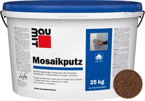 Der Baumit Mosaikputz ist im Farbton M 314 Ararat im 25 kg Eimer erhältlich.
