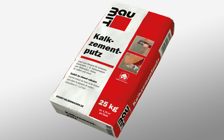 L'enduit chaux-ciment Baumit peut être appliqué avec des machines à enduire professionnelles de PFT, comme par exemple la PFT RITMO L plus et la PFT G 4.