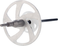 Outil de pose auto-désolidarisant pour une fixation rapide, sécurisée et affleurante des chevilles à vis Thermotop.