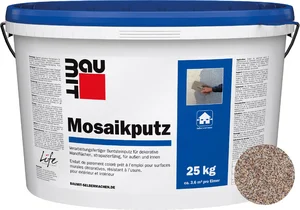 Der Baumit Mosaikputz ist im Farbton M 308 Kope im 25 kg Eimer erhältlich.