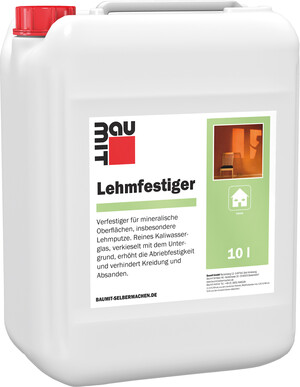 L'agent solidifiant pour l'argile Baumit est disponible en bidon plastique de 10 litres.