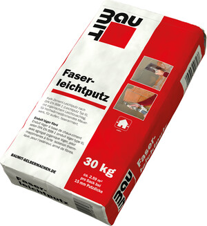 Der Baumit Faserleichtputz ist im 30 kg Papiersack erhältlich.