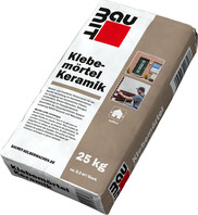Der Klebemörtel Keramik ist im 25 kg Papiersack erhältlich.