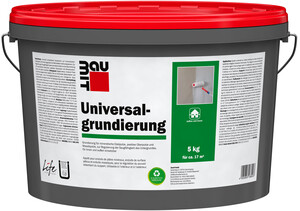 Die Universalgrundierung ist im 5 kg Eimer in der Farbe Weiß erhältlich.